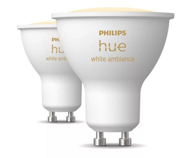Philips Hue Hue White ambiance Inteligentny reflektor punktowy GU10 (2 s 8720169230033 - 1271527 - zdjęcie